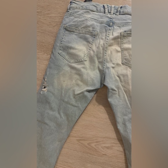 Zara Man. Aged vintage looking Jeans with Zips. - Picture 10 of 10